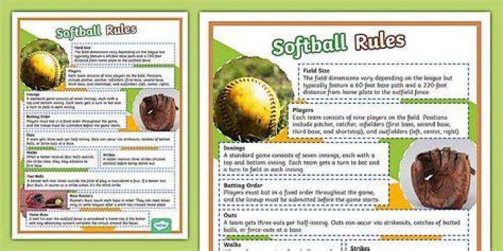 Two Changes Made in High School Softball Rules