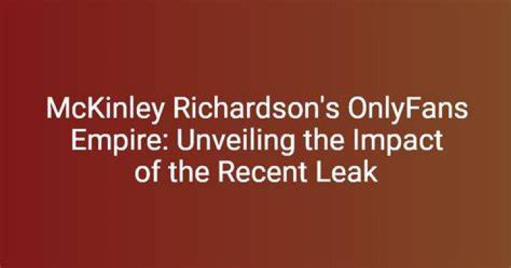 Unveiling The Secrets: The McKinley Leak Uncovered